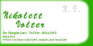 nikolett volter business card